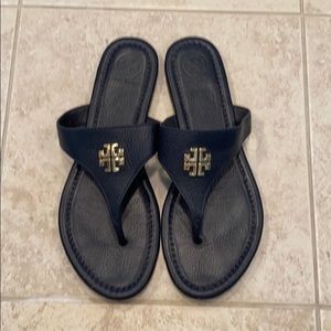 Tory Burch Navy Blue Sandals Size 8.5